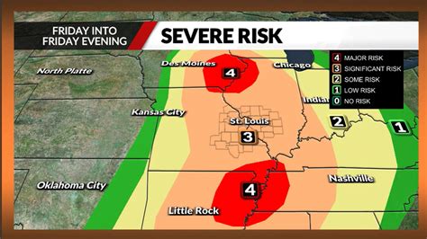 Severe strong storms expected near St. Louis Friday